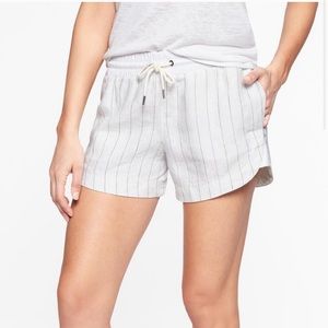 Athleta striped linen shorts